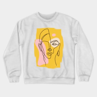 Abstract woman Crewneck Sweatshirt